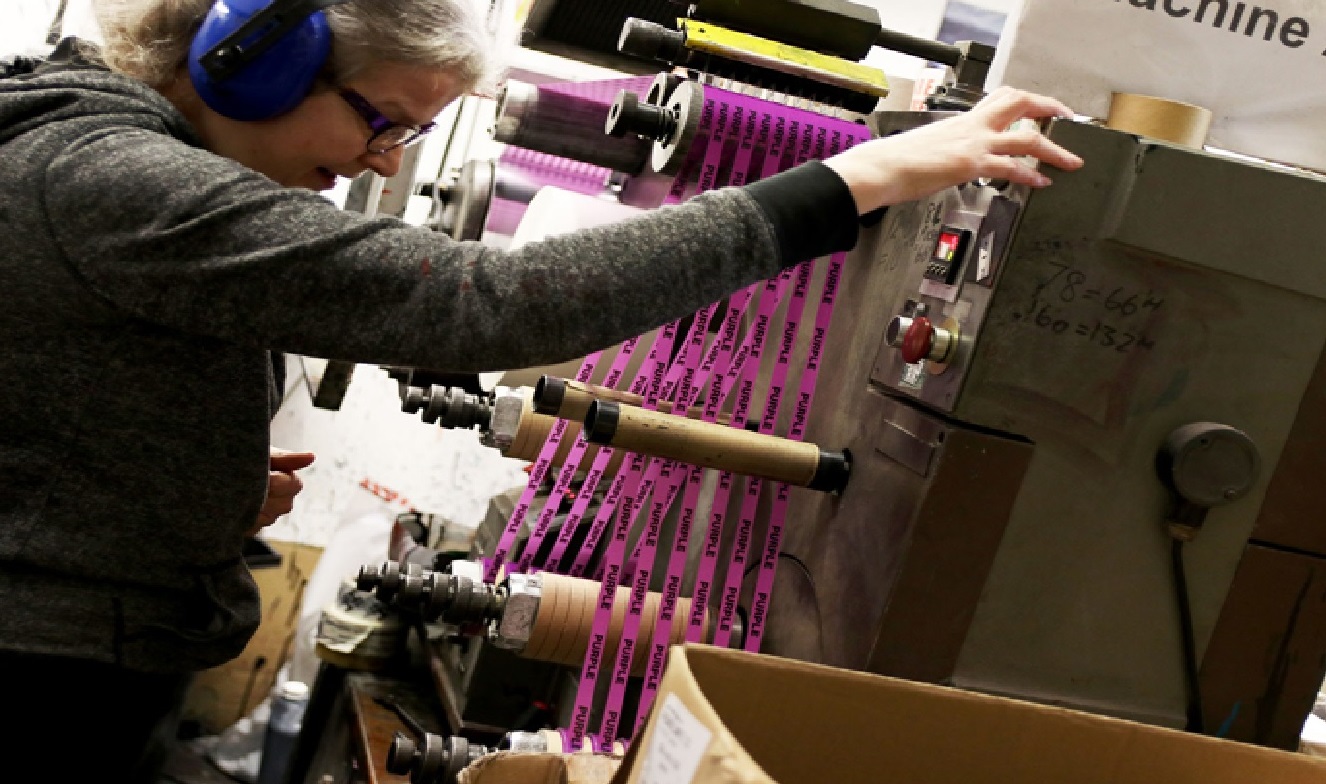 Tape printing company to supply solely through distribution.